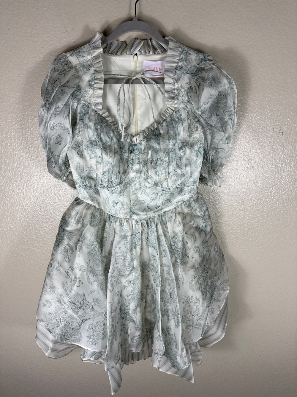 Selkie The Austen Silk Satin Portrait of a Lady Dress - Picture 7 of 13